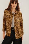 Campera Canvas Leopard Verde
