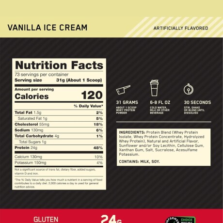 Optimum Nutrition Gold Standard 5Lb Vainilla