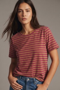 Remera Rayada Magenta