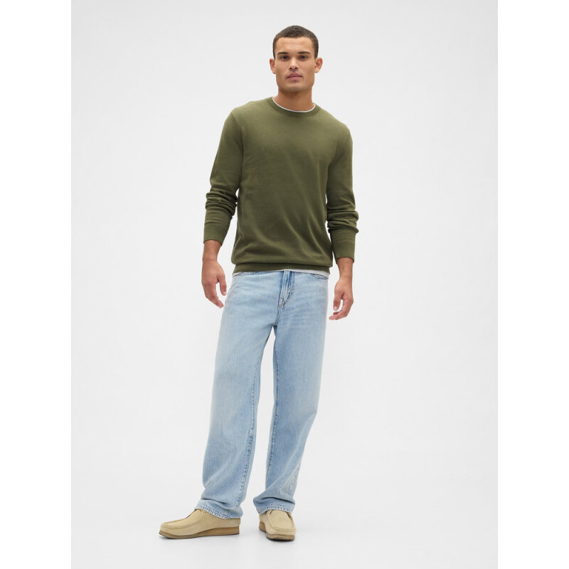 V-FA25 SOLID CORE CREW ARMY JACKET GREEN