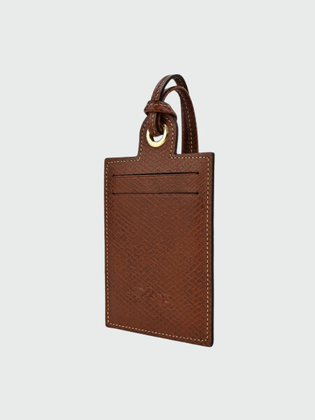 Longchamp -Tarjetero de cuero para colgar, Le pliage Blanco