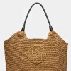 Bolso de playa Straw en raffia Marron