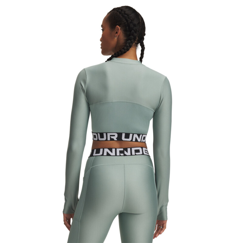 HeatGear Rib Zip LS-GRN GRN-348