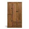 Ropero Madera Maciza 4 Puertas 3 Cajones Natural Ropero Madera Maciza 4 Puertas 3 Cajones Natural