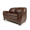 Sillón 100% Cuero - 2 Cuerpos - Monza Caramelo