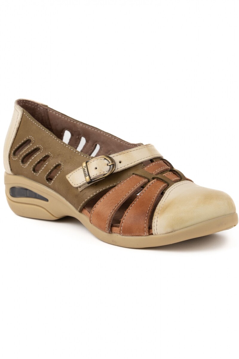 ZAPATO BURBUJA Verde Combinado