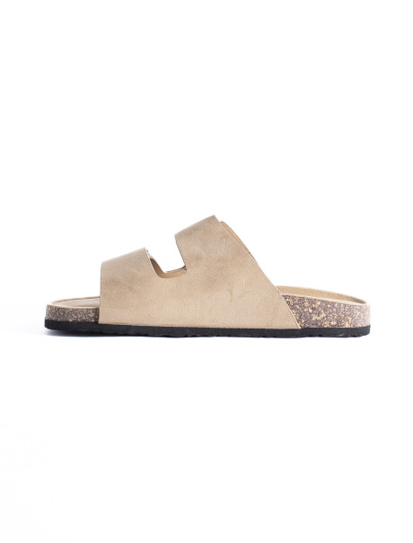 Sandalia con Velcro Marruecos Beige