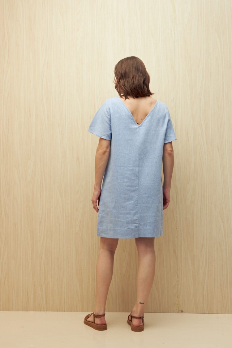 VESTIDO MARILOU Azul Melange