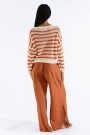 MILA STRIPED SWEATER Cream