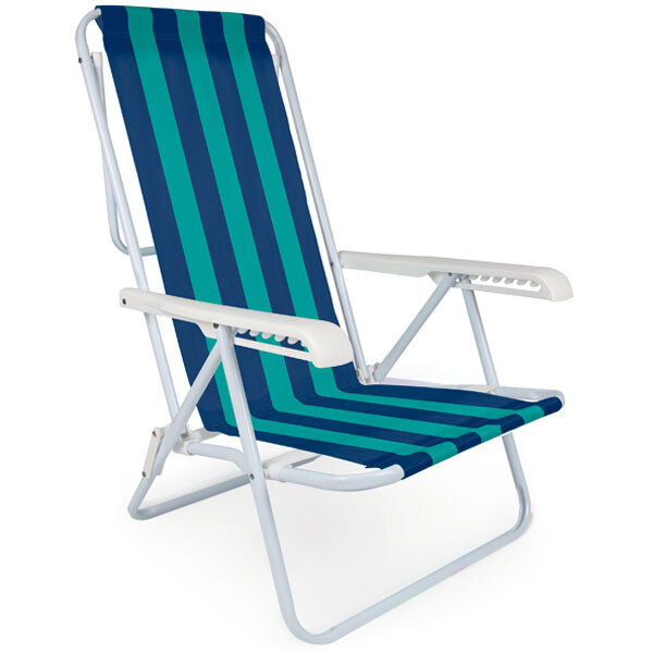 SILLA RECLINABLE 8 POSICIONES ACERO MULTICOLOR