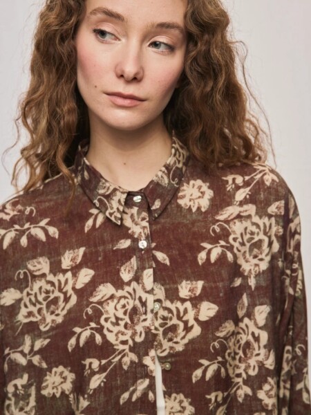 CAMISA D.CASSIN ROSSI MARRON