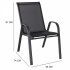 SILLA TEXTILINA PARA EXTERIOR NEGRO SILLA TEXTILINA PARA EXTERIOR NEGRO
