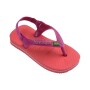 Sandalias Havaianas N.B. Brasil Logo FC Niños Coral/Rosa