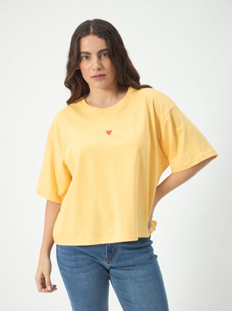 REMERA LOVE YOU AMARILLO