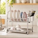 ESCURRIDOR DE VAJILLA 2 NIVELES ACERO INOX ESCURRIDOR DE VAJILLA 2 NIVELES ACERO INOX