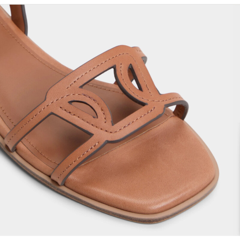 GREENGROVE GOLD LEATHER MEDIUM BROWN