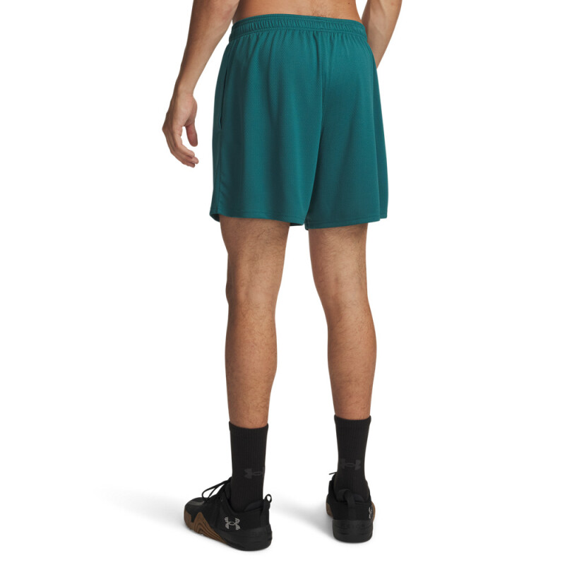 UA Tech 6in Mesh Shorts-GRN GRN-338