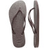 Sandalias de Mujer Havaianas Slim Gloss Gris