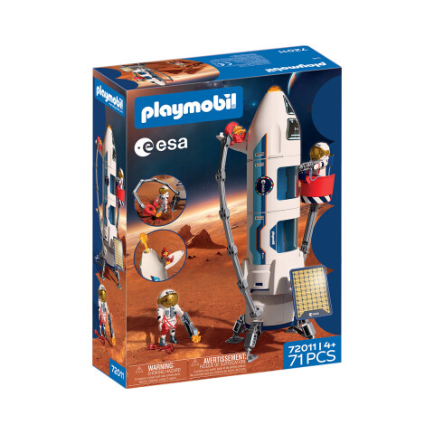 Dos Astronautas con Cohete Espacial Playmobil 71 Piezas U