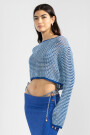 CROP SWEATER Blue