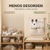 Organizador Colgante Infantil Osito Perchero Bolsillos Blanco