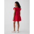 SS LACE TRIM DRS MODERN RED