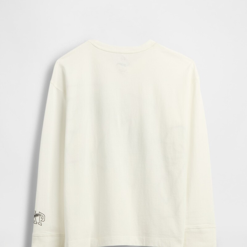 V-JPN LS HW GAP GR TEE NEW OFF WHITE
