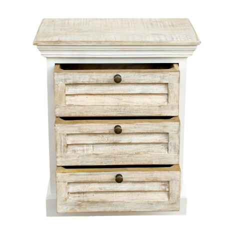 MESA DE LUZ 3C MADERA BLANCO EZIO