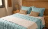Acolchado 1 Plaza | 1 Plaza y Media - Basic 200 Hilos Celeste