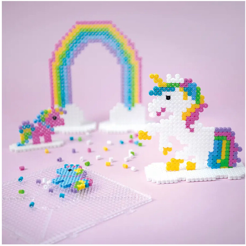 Cuentas para planchar Unicorn 2.000 piezas Hama Beads Playbox Cuentas para planchar Unicorn 2.000 piezas Hama Beads Playbox