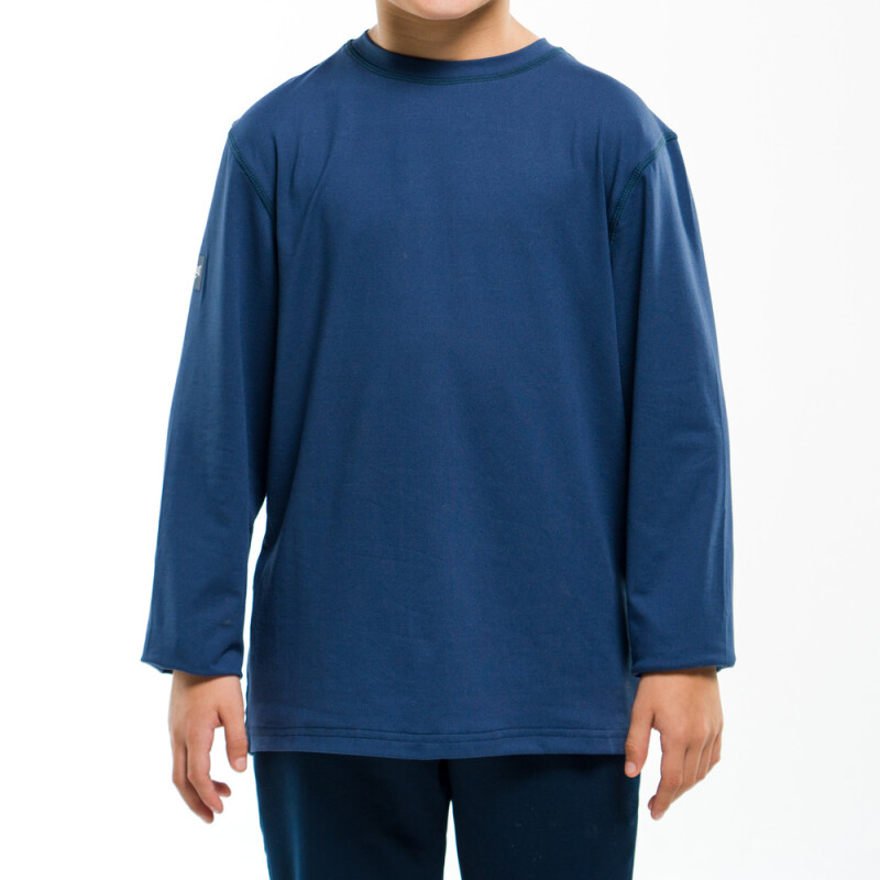LONG SLEEVE BOYS POLY/SPX EVERLASR E-DAY-NA AZUL NAVI