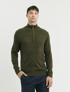 470415 REMERA HARRINGTON LABEL Verde Melange
