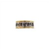 Anillo números romanos-Plata y Oro-Sin Piedra-AN5940 sinpiedra