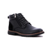 Country Calzado Bota Casual Hombre Acordonado C/cierre - Negro Negro