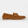 Mocasín Cannes en cuero gamuza Cuoio
