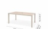 Mesa De Aluminio Para Jardín - Urbanite - 160x90 Beige
