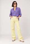 Camisa lino Violeta