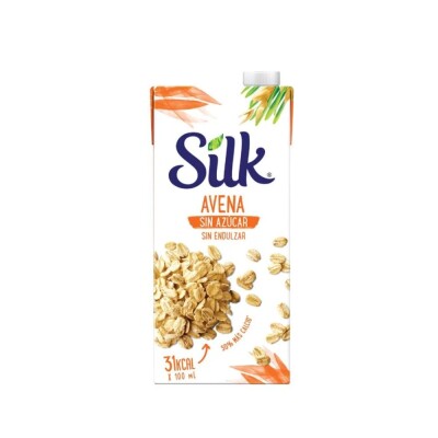 Leche Vegetal Silk Avena sin azúcar 946 ml Bebida Silk Avena Sin Azucar 1