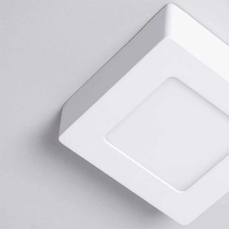PLCA006 Panel LED Cuadrado de Adosar 6W Luz Cálida