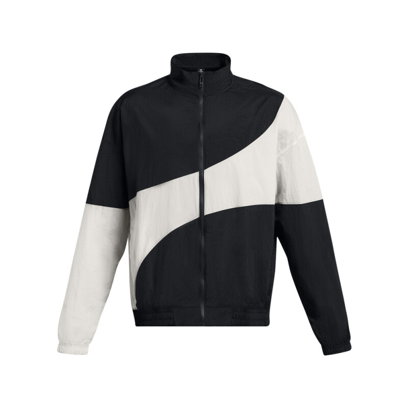 UA Legacy Crinkle Jacket-BRN BLK-001
