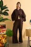 Pantalón wavy alma lavada marrón