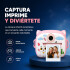 Cámara Gatito Infantil Instantánea 48MP Con Juegos Y Música Color Rosa