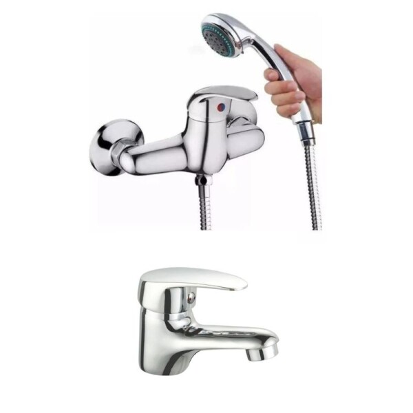 BAÑO COMPLETO N° 7 ECO INODORO CORTO + MUEBLE DE BAÑO 40 CM CON ESPEJO + GRIFERIA + CERAMICA BAÑO COMPLETO N° 7 ECO INODORO CORTO + MUEBLE DE BAÑO 40 CM CON ESPEJO + GRIFERIA + CERAMICA