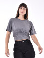 REMERA KUTA GRIS MELANGE O