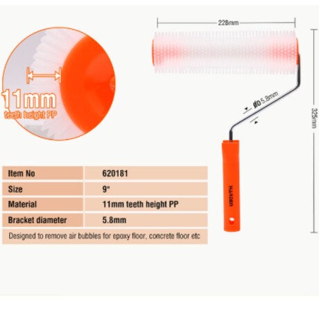 RODILLODEPINTURACONDIENTES11MMDE23CMHARDEN++ N/a