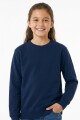 Buzo deportivo básico escote redondo - UNISEX AZUL MARINO