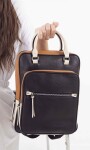 MOCHILA CARACAS NEGRO SUELA Y ARENA