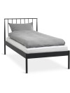 Estructura cama ABILDRO 1 Plaza 90x200 negro Estructura cama ABILDRO 1 Plaza 90x200 negro