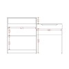 Escritorio Tocador 1 puerta 1 cajón - Trend Blanco