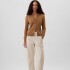 V-KHAKI BARREL CHINO